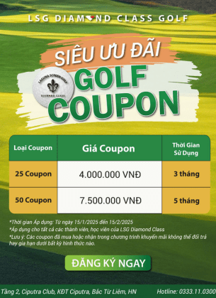 Swing thả ga với gói coupon tiết kiệm tại LSG Diamond Class 